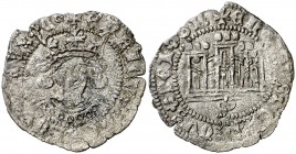Enrique IV (1454-1474). Sevilla. Medio cuartillo. (AB. 780.2). 1,33 g. MBC.