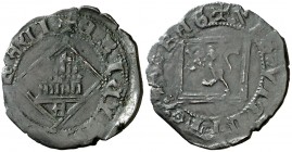 Enrique IV (1454-1474). Ávila. Blanca de rombo. (AB. 827). 1,19 g. Ex Áureo 26/01/2000, nº 668. MBC-.