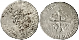 Juan y Blanca (1425-1441). Navarra. 1 blanca. (Cru.V.S. 254.1). 2,33 g. Escasa. MBC-