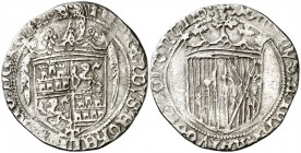 Reyes Católicos. Toledo. 1 real. (AC. 449). 2,54 g. Anterior a la Pragmática. Escasa. MBC.