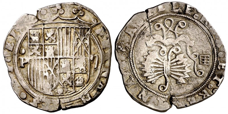 Reyes Católicos. Segovia. 2 reales. (AC. 507). 6,84 g. Grietas. Ex Áureo 01/07/1...