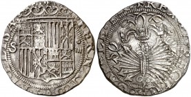 Reyes Católicos. Sevilla. . 4 reales. (AC. 564). 13,58 g. MBC+.