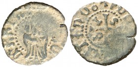 15(2)6. Carlos I. Puigcerdà. 1 diner. (AC. 16). 0,63 g. Acuñación floja. Rara. BC+.