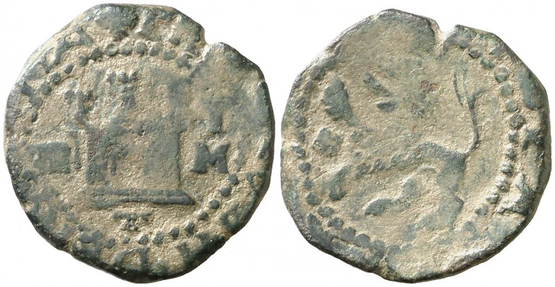 s/d. Felipe II. Segovia. 1 ochavo. (AC. 62) (J.S. tipo A70). 4,67 g. BC+.