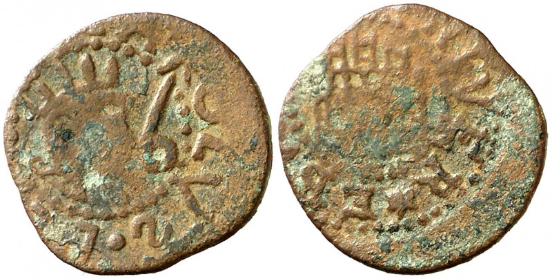 s/d. Carlos II. Eivissa. 6 diners. (AC. 6). 1,54 g. Busto grande. BC+.