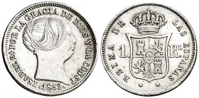 1852. Isabel II. Madrid. 1 real. (AC. 302). 1,30 g. MBC+.