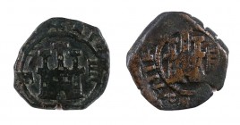 Felipe IV. Segovia. 4 maravedís. Lote de 2 monedas, fecha no visible. BC+.