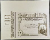1911. Banco de Valls. 25 pesetas. 1 de octubre, Pablo de Baldrich. Serie A, en lila. Sin firmas, sin numerar y con margen superior. EBC+.