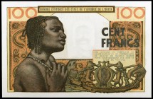 s/d. Estados africanos occidentales. K (Senegal). Banco Central. 100 francos. (Pick 701Kg). Escaso. S/C.