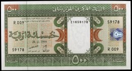 1999. Mauritania. Banco Central. 500 ouguiya. (Pick 8a). 28 de noviembre. Ondulaciones. S/C-.