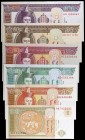 Mongolia. 6 billetes de distintos valores y fechas. A examinar. S/C-/S/C.