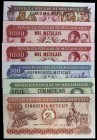 Mozambique. 50, 100, 500, 1000 (dos) y 5000 meticais. 6 billetes de distintas fechas. S/C-/S/C.