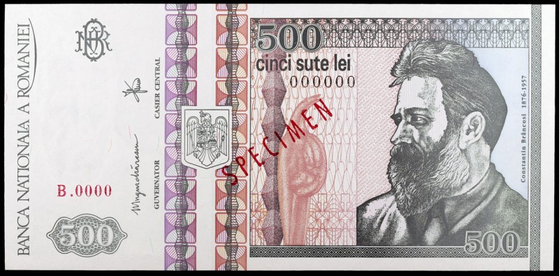 1992. Rumanía. Banco Nacional. 500 lei. (Pick 101s). Diciembre. Constantin Branc...
