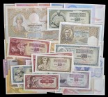Yugoslavia. 53 billetes de diversos valores y fechas. A examinar. EBC+/S/C.