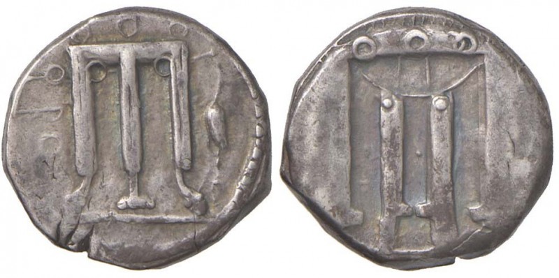 BRUTTIUM Crotone - Statere (circa 480-440 a.C.) Tripode – R/ Tripode in incuso –...