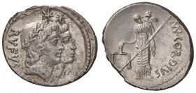 Cordia – Manlius Cordius - Denario (46 a.C.) Teste dei Dioscuri a d. – R/ Venere stante a s. – B. 1; Cr. 463/1 AG (g 3,68) Ex NAC 51/2009, lotto 883 ...