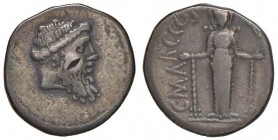 Cornelia – L. Cornelius Lentulus e C. Claudius Marcellus - Denario (49 a.C.) Testa di Giove Pluvio a d. – R/ Diana Efesina stante di fronte – B. 66; C...