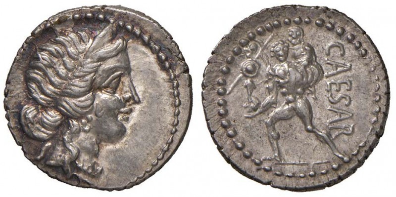 Cesare (+ 44 a.C.) Denario (zecca africana, 47-46 a.C.) Testa di Venere a d. – R...