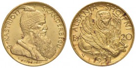 ALBANIA 20 Franga 1927 V – Fr. 6 AU (g 6,47)
FDC