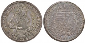AUSTRIA Tirolo - Leopoldo (1619-1632) Tallero 1632 – KM 629.2 AG (g 28,43) Bella patina di monetiere
BB+/qSPL