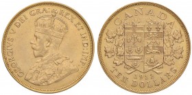 CANADA George V (1910-1936) 10 Dollari 1912 – Fr.3 AU (g 16,73) Graffietti e colpetti al bordo
BB/BB+
