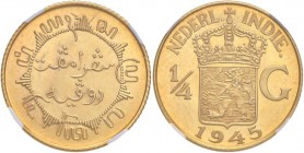 INDIE OLANDESI Quarto di gulden 1945 – KM Pn33 AU In slab NGC PF65 ex Adams collection, 6 gennaio 2016 2797272-006
FS