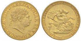 INGHILTERRA Giorgio III (1760-1820) Sterlina 1820 – Fr. 371 AU (g 7,97)
BB