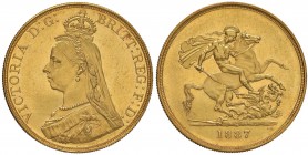 INGHILTERRA Victoria (1837-1901) 5 Sterline 1887 – KM 769; Sp. 3864 AU (g 40,00) insignificanti segnetti da pulitura
FDC