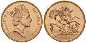 INGHILTERRA Elisabetta (1952-) 5 Sterline 1996 – AU (g 39,94) In astuccio con certificato
FDC