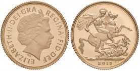 INGHILTERRA Elisabetta (1952-) Sterlina 2013 – AU (g 7,98) In astuccio senza certificato
FS