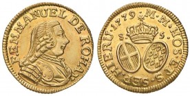 MALTA Emmanuel de Rohan (1775-1797) 5 Scudi 1779 – Fr. 45 AU (g 4,14)
qSPL