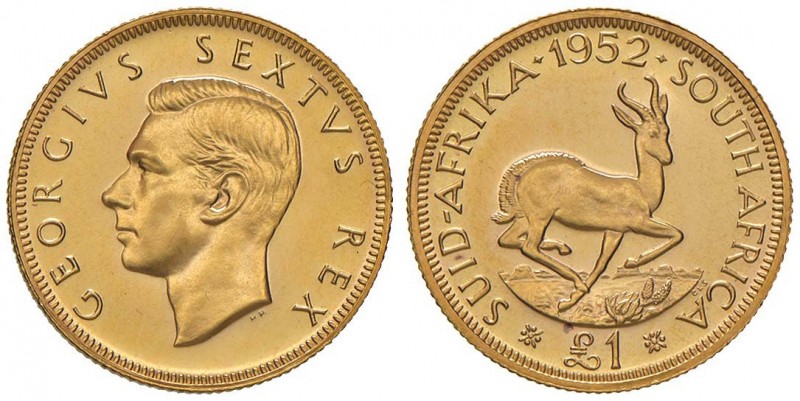 SUDAFRICA George VI (1937-1952) Pound 1925 – KM 43 AU (g 8,00)
FDC