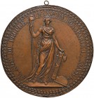 1800 Il sigillo di Francia durante il Consolato di Bonaparte – Medaglia 1800 – Manca in Bramsen AE (g 236 – Ø 122 mm) RRR Medaglia uniface con appicca...