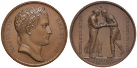 1806 Matrimonio di Stephanie con il principe di Bade – Medaglia 1806 – D/ Testa laureata di Napoleone a d. – R/ I coniugi nei tratti di Giacobbe e di ...