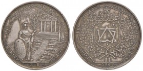 1808 Loggia delle Arti riunite di Rouen – Gettone 1808 – D/ Simboli massonici al centro di corona formata da 2 rami di alloro. In basso: 1808 – R/ Min...