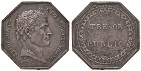 1810 Tesoro pubblico – Gettone 1810 – Opus: Tioller – Bramsen 989 – AG (g 16,35 – Ø 33 mm) Raro gettone ottagonale in argento in buona conservazione. ...