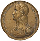 1814 Federico Guglielmo III re di Prussia – Repoussé 1814 – Opus: Heurenberg – Bramsen 2302 – ottone (g 7,24 – Ø 53 mm)
SPL
