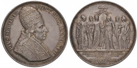 1815 Restituzione delle Province al papa Pio VII – Medaglia 1815 – Opus: Brandt – Bramsen 2324 – AG (g 30,05 – Ø 43 mm) Colpetti e segnetti
 BB...