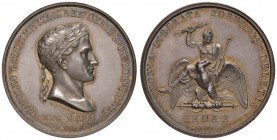 MEDAGLIE FRANCESI E NAPOLEONICHE Medaglia 1806 SAXONIA LIBERATA BORVSSIS DELETIS – Opus: Manfredini AG (g 44,13 – Ø 40 mm) RR Minimi graffietti al bor...