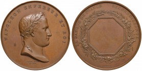 MEDAGLIE FRANCESI E NAPOLEONICHE Medaglia 1809 LA BANQUE DE FRANCE RECONNOISSANTE – Opus: J. P. Droz - AE (g 139,18 – Ø 67mm) Difetti di conio, colpi ...