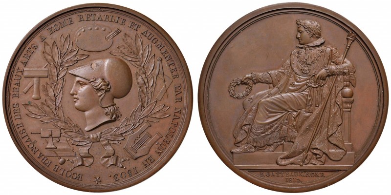 MEDAGLIE FRANCESI E NAPOLEONICHE Medaglia 1812 ECOLE FRANÇAISE DES BEAUX ART À R...