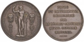 MEDAGLIE FRANCESI E NAPOLEONICHE Medaglia 1812 BATAILLE DE LA MOSKOWA – Opus: Droz - AE (g 58,00 – Ø 56 mm) Colpetti al D/ e nel bordo
SPL