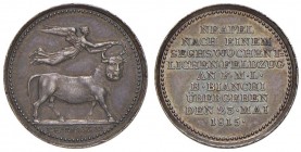 MEDAGLIE FRANCESI E NAPOLEONICHE Medaglia 1815 Bianchi occupa Napoli – Opus: Loos (?) – D’Auria 107 AG (g 2,13 – Ø 18,6 mm) RR Ex Varesi 64, lotto 386...