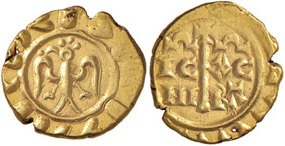 BRINDISI Federico II (1231-1250) Multiplo di tarì – Spahr 66 AU (g 1,72) RR
SPL...
