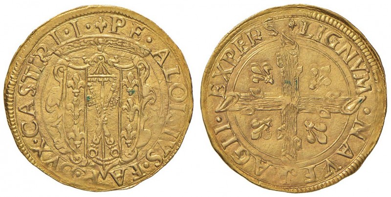 CASTRO Pier Luigi Farnese (1545-1547) Scudo d’oro – CNI 1/13 AU (g 3,38) RR Ex N...