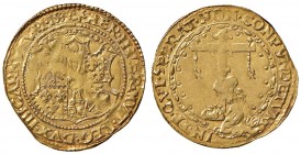 FERRARA Ercole II d’Este (1534-1559) Scudo d’oro 1534 – MIR 286/1 AU (g 3,36) RRR Ex Rauch 107/2018, lotto 2579. Tipologia rarissima con il millesimo ...