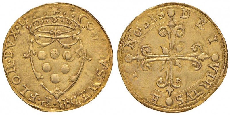 FIRENZE Cosimo de Medici (1537-1557) Scudo d’oro – MIR 110 AU (g 3,35)
SPL