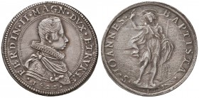 FIRENZE Ferdinando II (1621-1670) Piastra 1625/1623 – MIR 290/2 AG (g 32,46) RR Campi del D/ leggermente lucidati
SPL