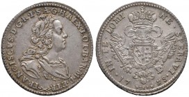 FIRENZE Francesco II (1737-1765) Mezzo francescone 1758 – MIR 365/2 AG (g 13,63) RR Bella patina delicata
qSPL