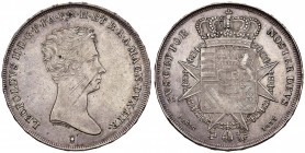 FIRENZE Leopoldo II (1824-1859) Francescone 1833 – MIR 448/1 (indicato R/4) AG (g 27,23) RRRR Striature di conio al D/. Il 1833 è il più raro tra i se...